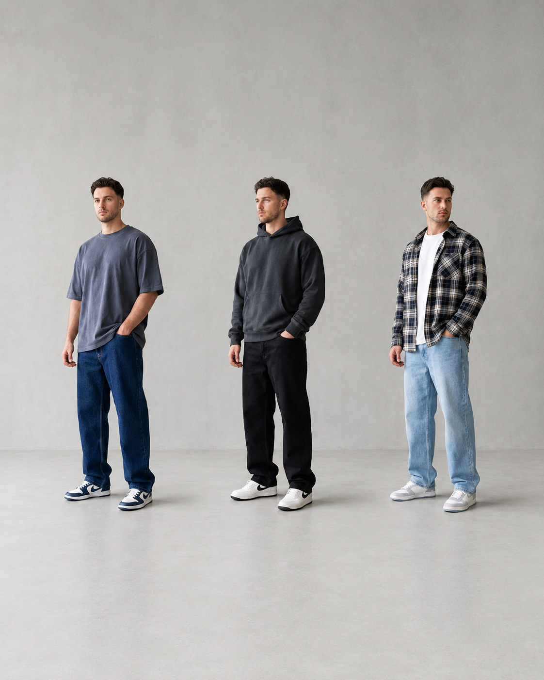 Turbo Pants™ Premium Baggy Jeans | Essential 3-Pack Bundle