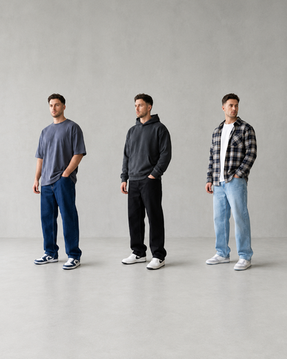 Turbo Pants™ Premium Baggy Jeans | Essential 3-Pack Bundle